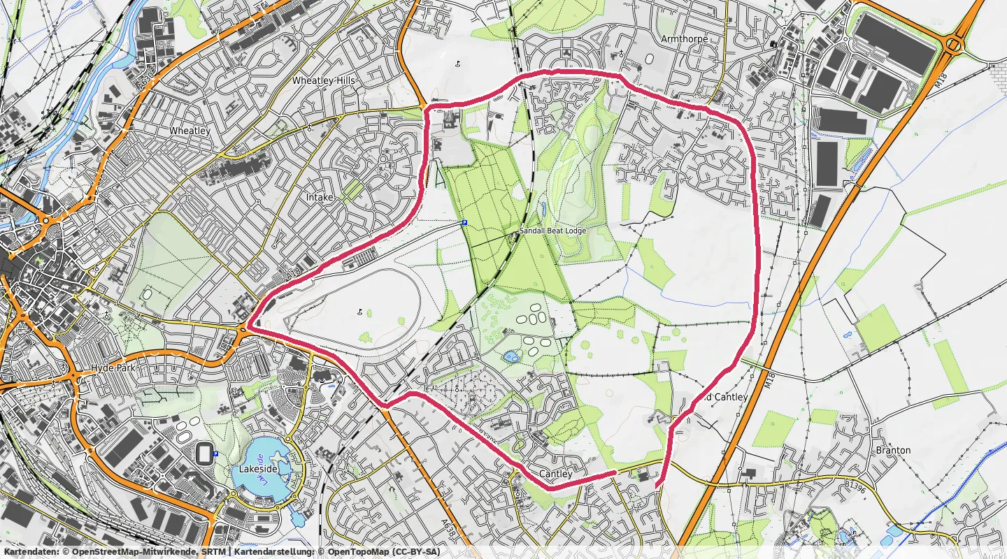 Route map for 🏃‍♂️ ⏰01:06:12 📏12.16km ⏱️5:26/km 🛫75m 🧁1,234Kcal