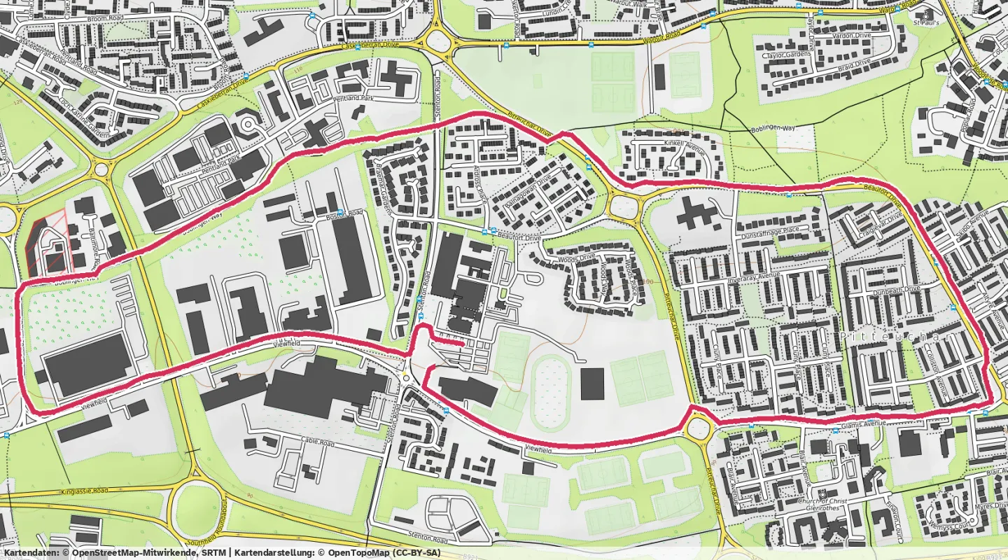Route map for 🏃‍♂️ ⏰00:29:37 📏5.38km ⏱️5:30/km 🛫28m 🧁505Kcal