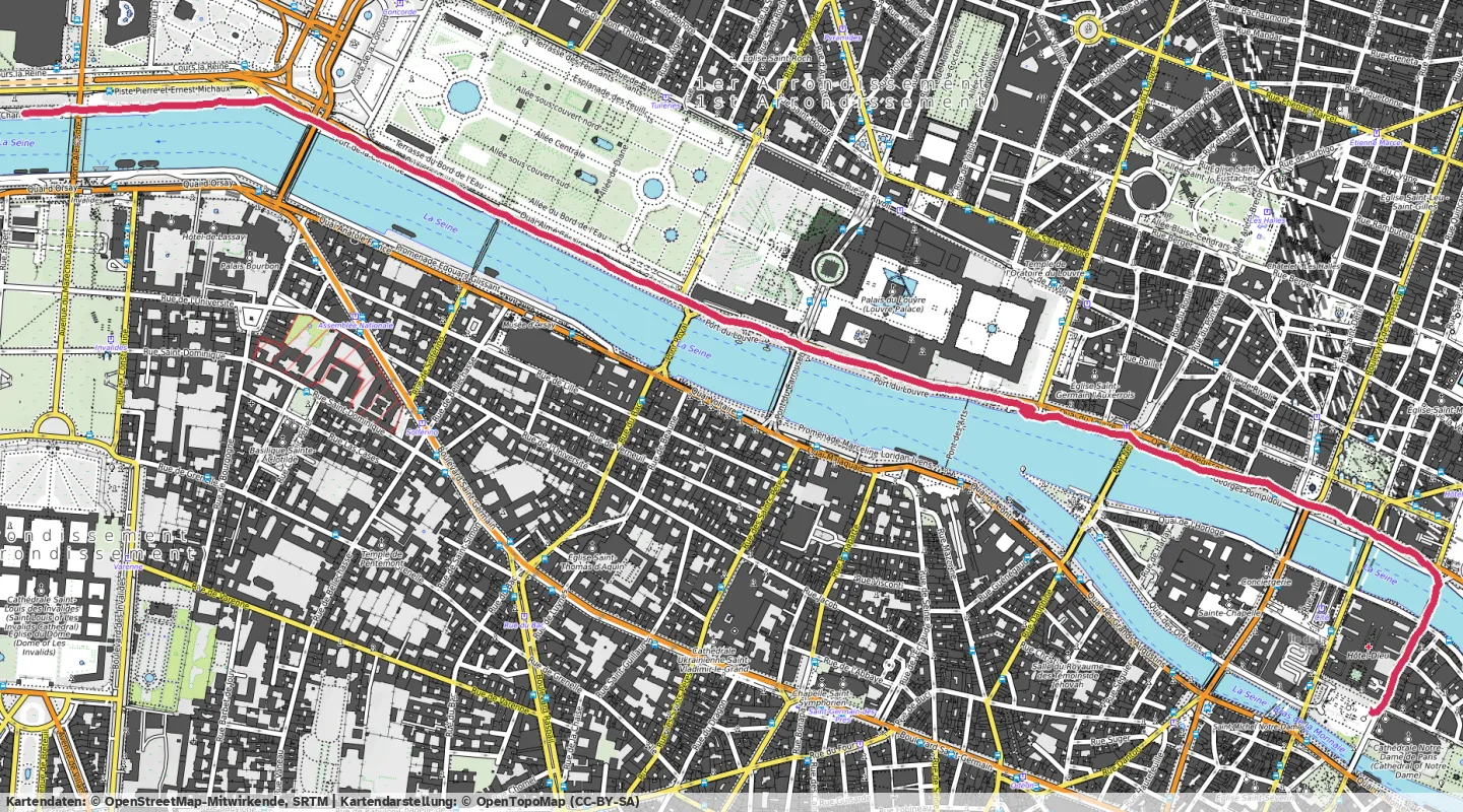 Route map for 🏃‍♂️ ⏰00:16:16 📏3.45km ⏱️4:43/km 🛫82m 🧁368Kcal