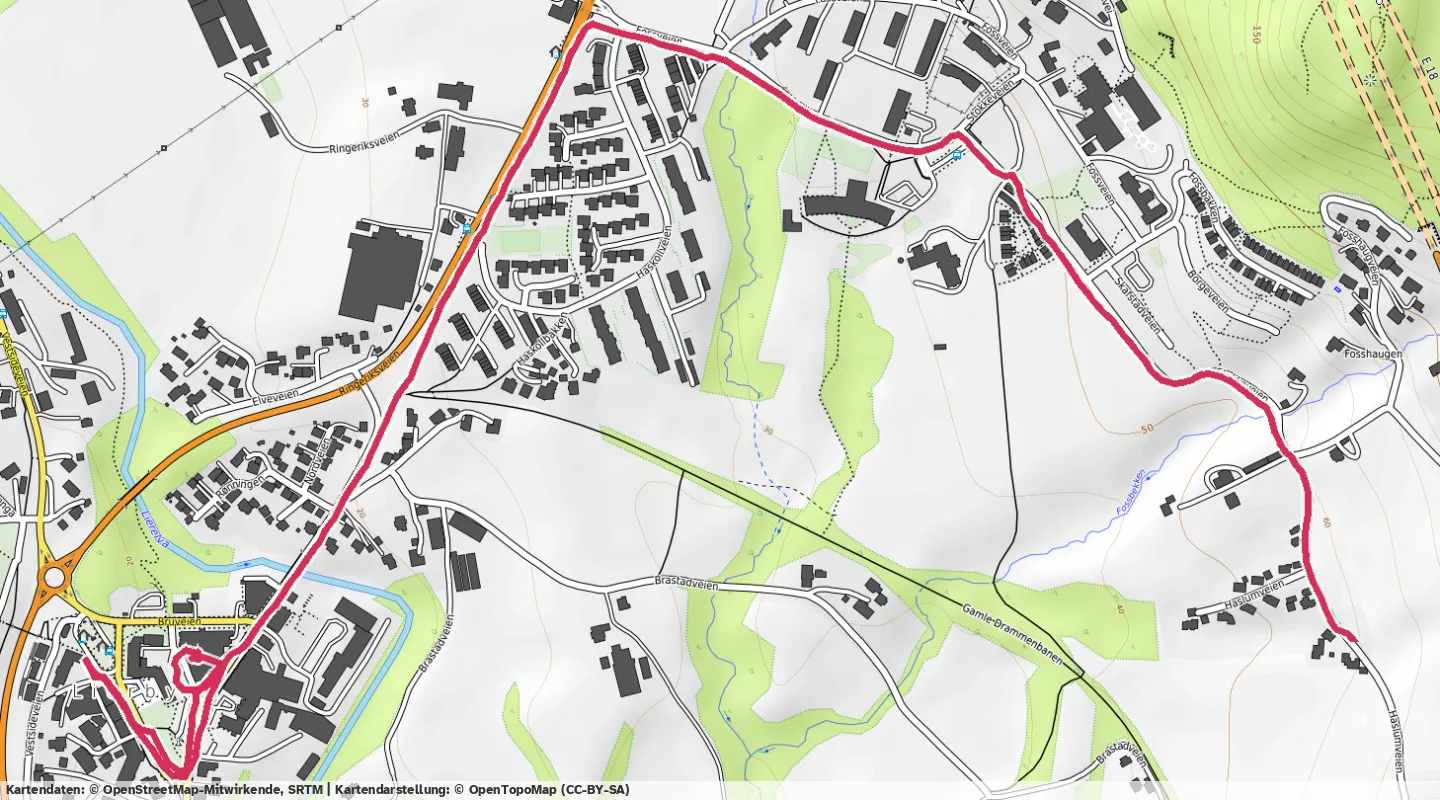Route map for 🏃‍♂️ ⏰00:17:20 📏3.19km ⏱️5:25/km 🧁270Kcal