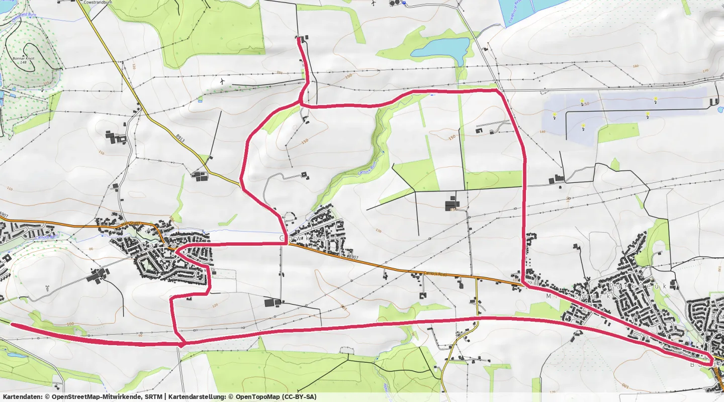 Route map for 🏃‍♂️ ⏰01:11:28 📏14.63km ⏱️4:53/km 🛫137m 🧁1,387Kcal