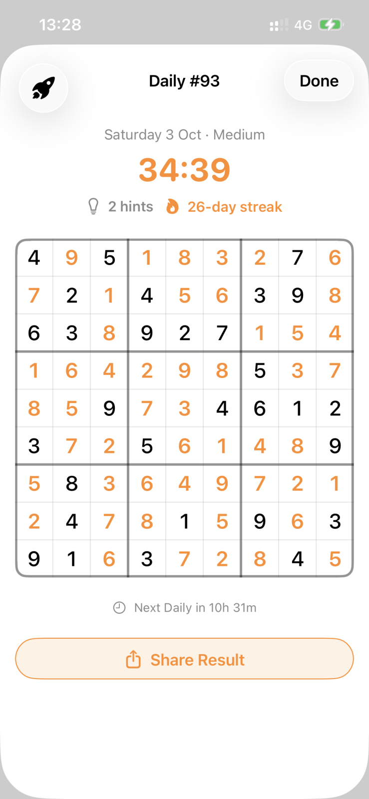 Cover of 2026-10-03 Sudoku medium #2,076