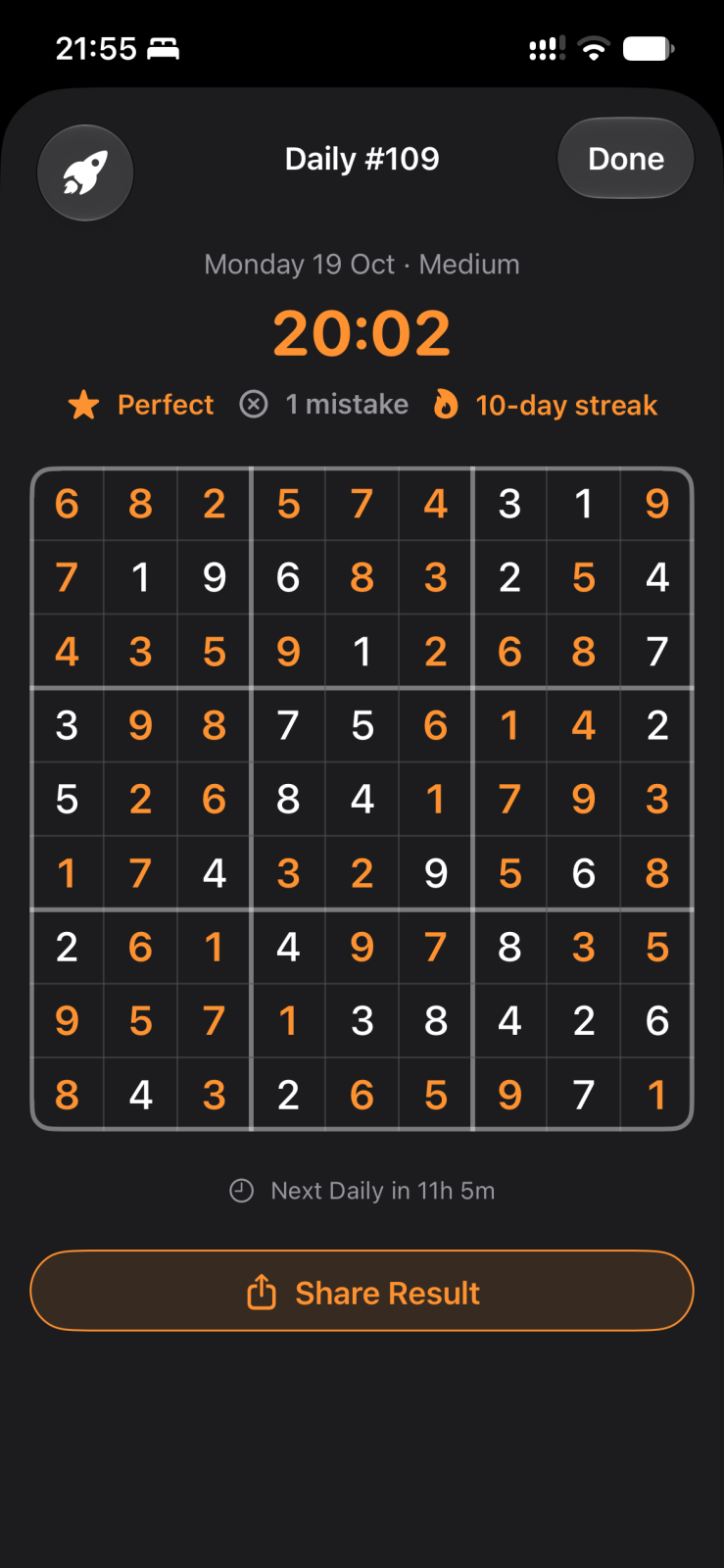 Cover of 2026-10-19 Sudoku medium