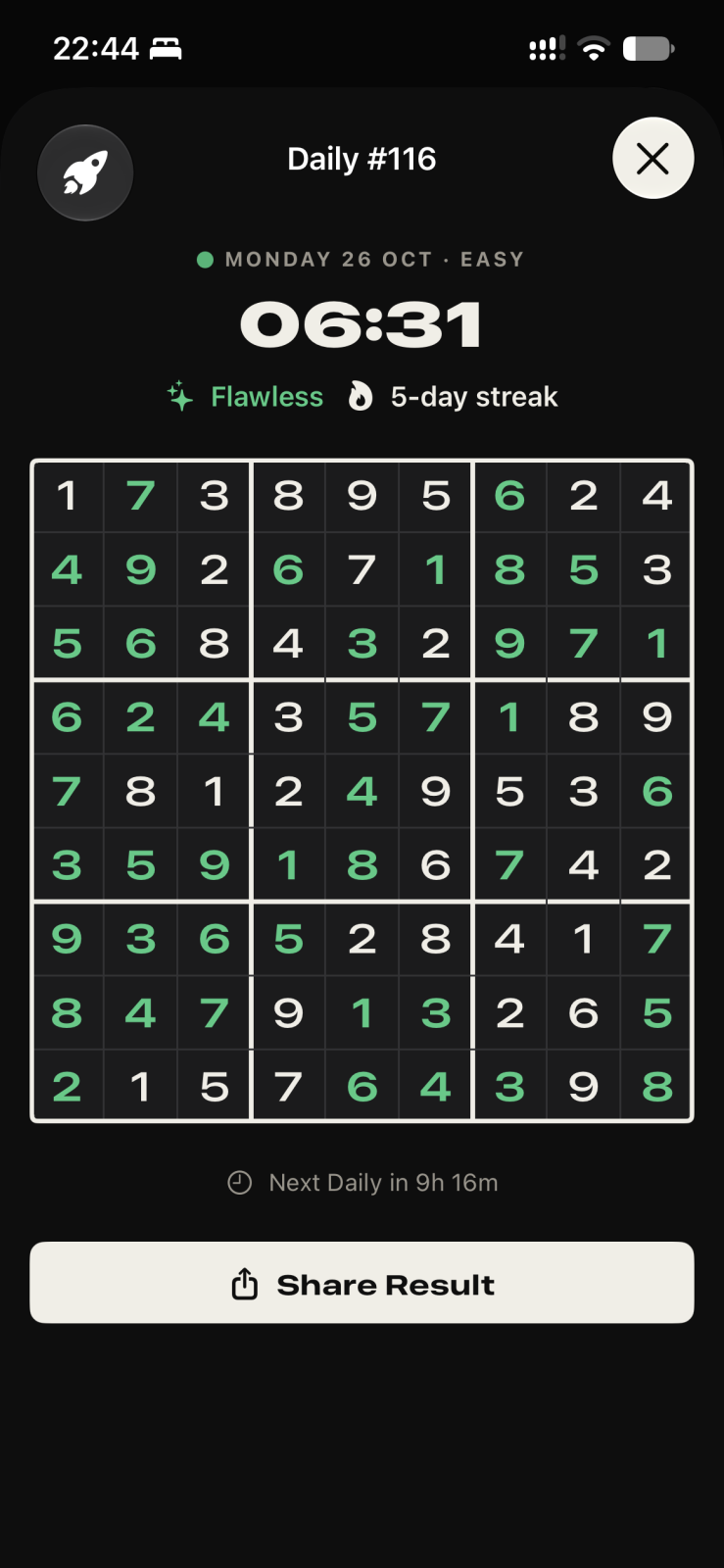 Cover of 2026-10-26 Sudoku easy